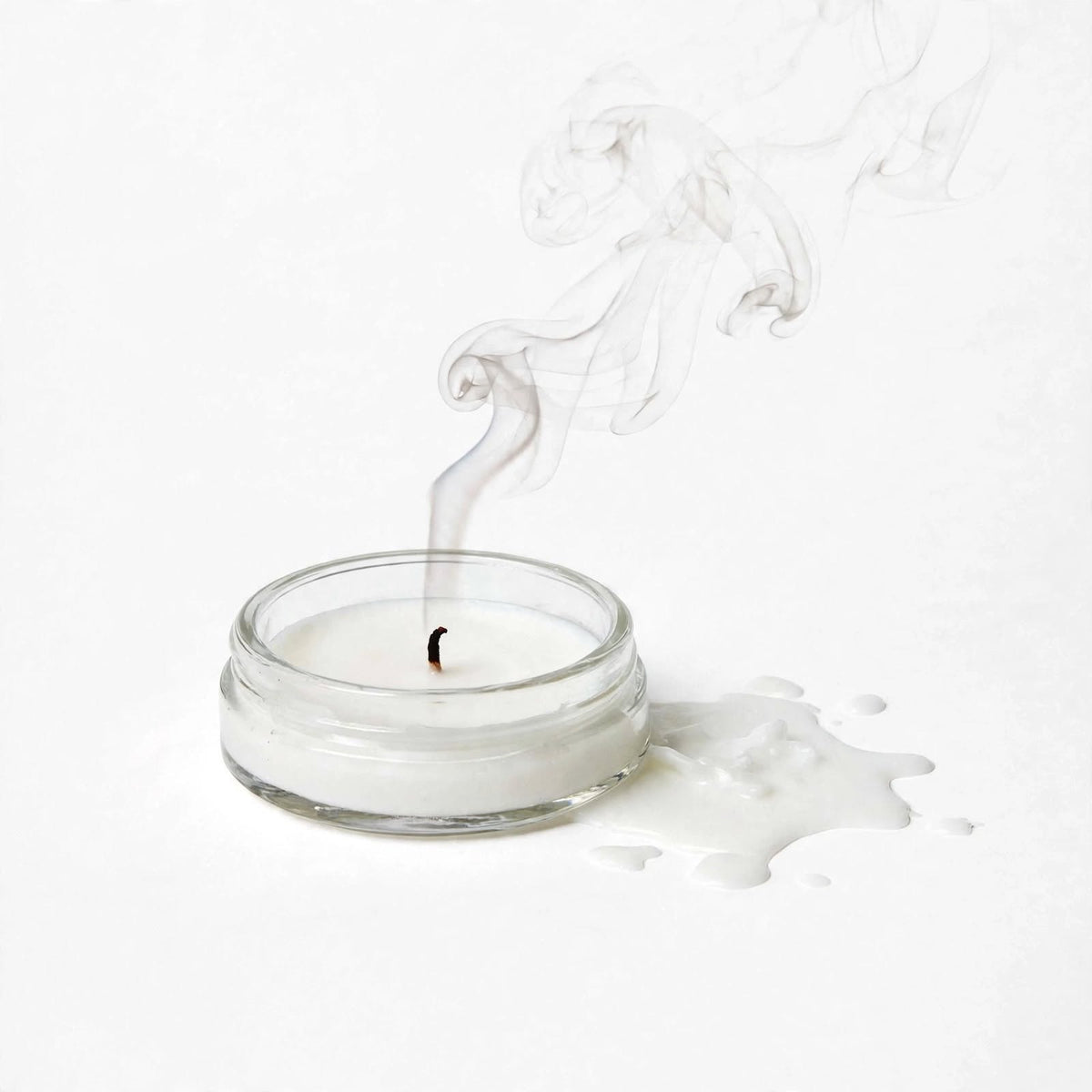 Small Glass Jar Candle with White Soy Wax | Mini Tealight Jar | 6 Pcs Set | Reusable | Handmade in Firozabad