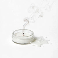 Small Glass Jar Candle with White Soy Wax | Mini Tealight Jar | 6 Pcs Set | Reusable | Handmade in Firozabad