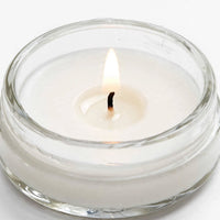Small Glass Jar Candle with White Soy Wax | Mini Tealight Jar | 6 Pcs Set | Reusable | Handmade in Firozabad