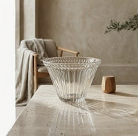 Fluted Clear Glass Votive Candle Holder